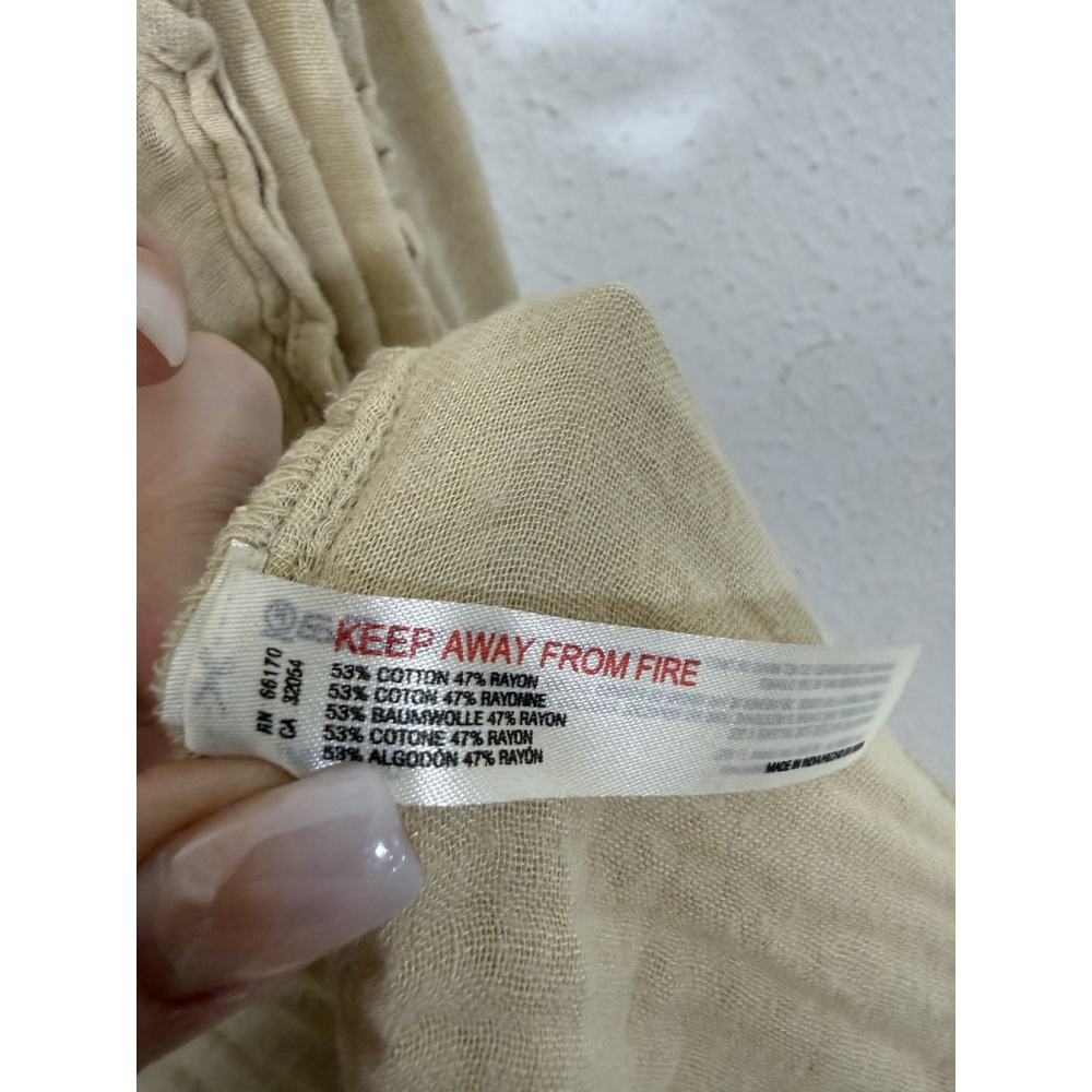 NEW Free People Mckinley Maxi Dress Small Boho Festival Beach Ruffled Gauze $108 - Picture 8 of 12